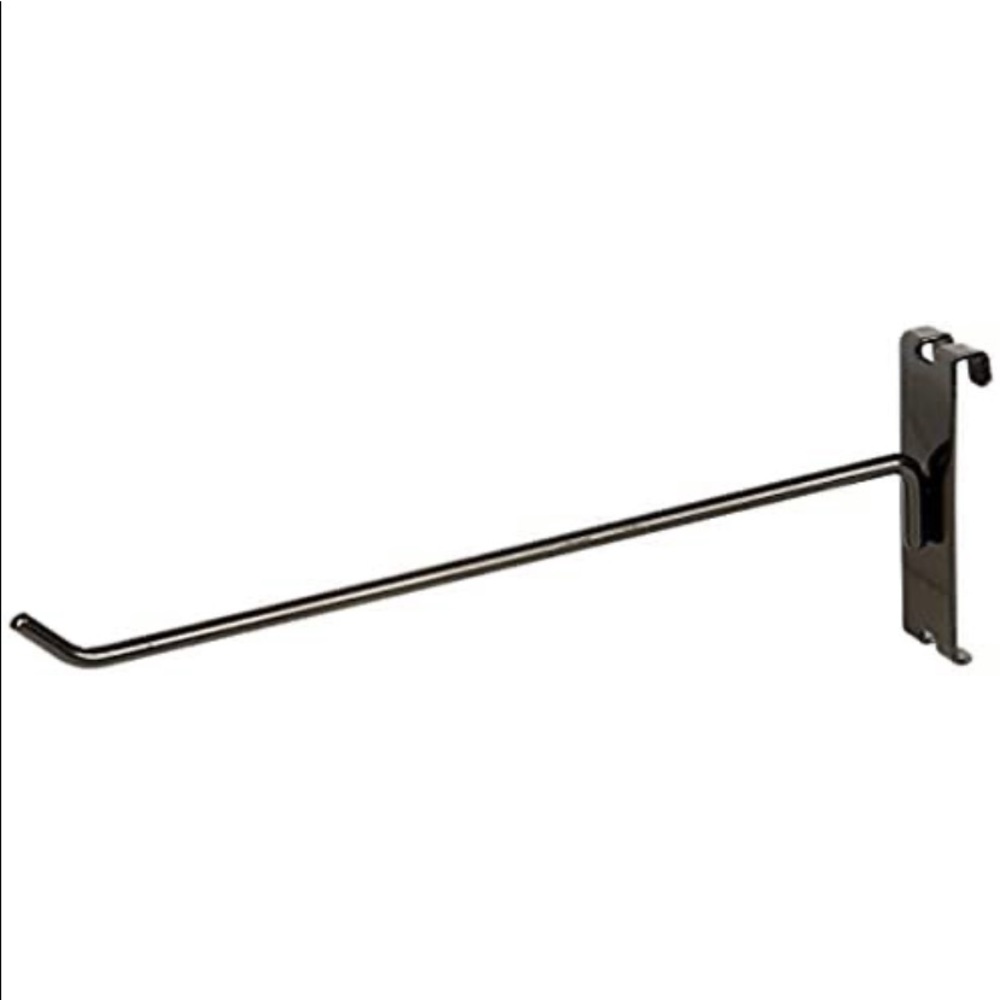 10 inch black display hooks